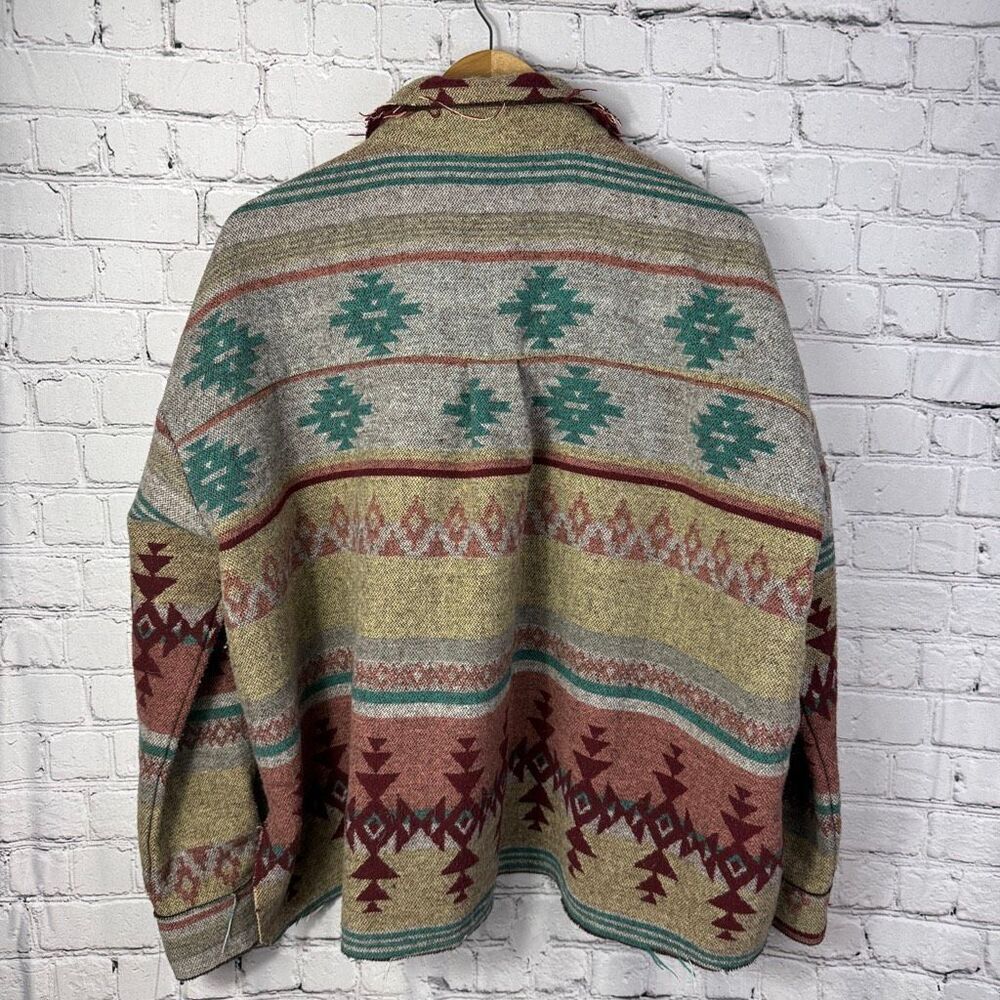 Southwestern Aztec Jacket Shacket Western Size M - Picture 6 of 9